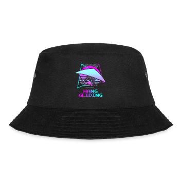 Retro Vintage Classic Hang Gliding Hang Glider - Bucket Hat - Schwarz - Vorne - Lela (165cm)