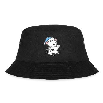 Cat cat breed American Bobtail - Bucket Hat - black - Front - Lela (165cm)