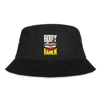 Lustiges Ramen Liebhaber Geschenk - Bucket Hat - Schwarz - Vorne - Lela (165cm)