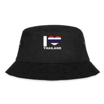 J’aime le drapeau du cœur de la Thaïlande - Bob - noir - Devant - Lela (165cm)