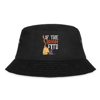 Wenn Der Besen Passt - Bucket Hat - Schwarz - Vorne - Lela (165cm)