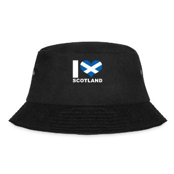 I love Scotland heart flag Scotland - Bucket Hat - black - Front - Lela (165cm)
