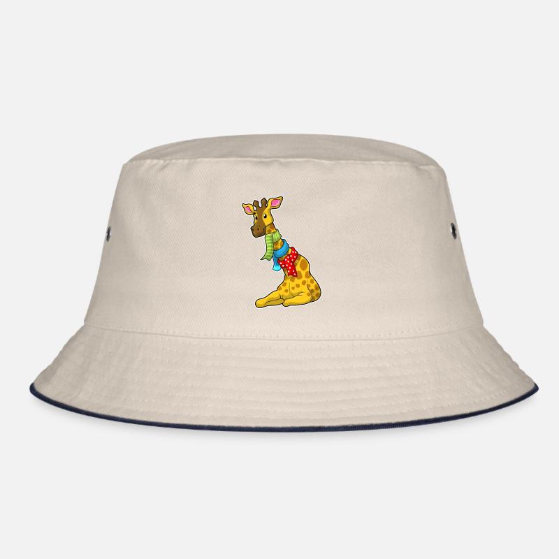 Giraffe mit Schal Bucket Hat
