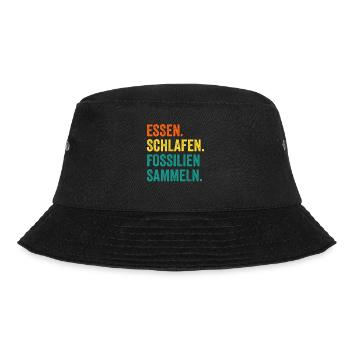 Geologie Geologe Fossiliensammler Paläontologie - Bucket Hat - Schwarz - Vorne - Lela (165cm)