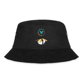Japanese Sushi Funny Taurus Zodiac Sushi Lover Pun - Bucket Hat - black - Front - Lela (165cm)