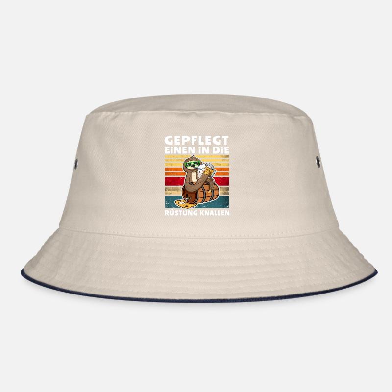Bier Trinken Faultier Trinksprüche Bucket Hat