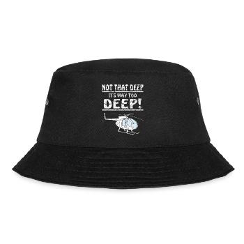 HUBSCHRAUBER NOT THAT DEEP - Bucket Hat - Schwarz - Vorne - Lela (165cm)