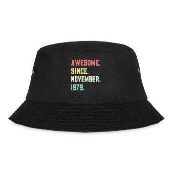 Großartig seit November 1979 - Bucket Hat - Schwarz - Vorne - Lela (165cm)