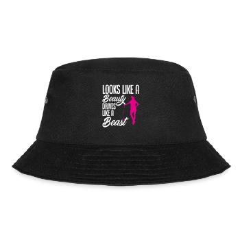 Lustiges Golfen Golf Golfer Geschenk - Bucket Hat - Schwarz - Vorne - Lela (165cm)