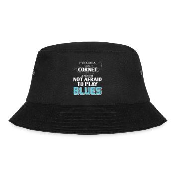 I've Got A Cornet & I'm Not Afraid To Play Blues - Bucket Hat - black - Front - Lela (165cm)