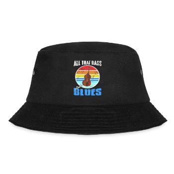 All That Bass And Blues Cool Retro Blues Lover - Bucket Hat - black - Front - Lela (165cm)