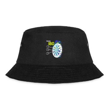 Team 180 Darts 180 dartboard 180 in darts - Bucket Hat - black - Front - Lela (165cm)