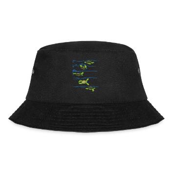 Schwimmer drehen Turtle Swim - Bucket Hat - Schwarz - Vorne - Lela (165cm)