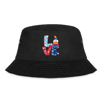 LGBTQ Nonbinary Colorful Rainbow Flag LGBTQ+ Pride - Bucket Hat - black - Front - Lela (165cm)