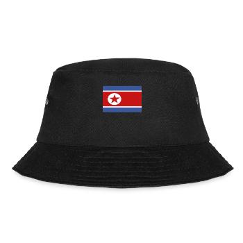Official North Korea Flag North Korean Country - Bucket Hat - black - Front - Lela (165cm)