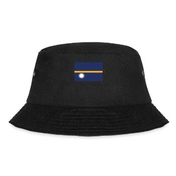 Official Nauru Flag Nauruan Country Pride - Bucket Hat - black - Front - Lela (165cm)