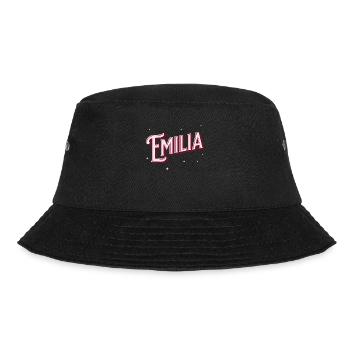 Emilia names personalized - Bucket Hat - black - Front - Lela (165cm)