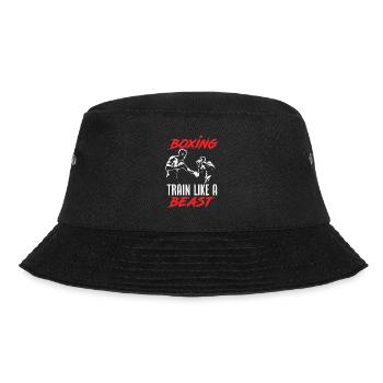 Lustiges Boxen Boxer Geschenk - Bucket Hat - Schwarz - Vorne - Lela (165cm)