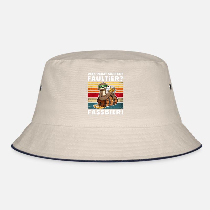 Bier Faultier Trinksprüche Bucket Hat
