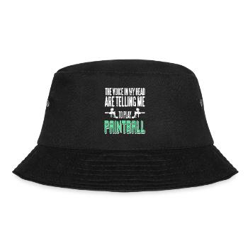 Voice In My Head Are Telling Me To Play Paintball - Bucket Hat - black - Front - Lela (165cm)