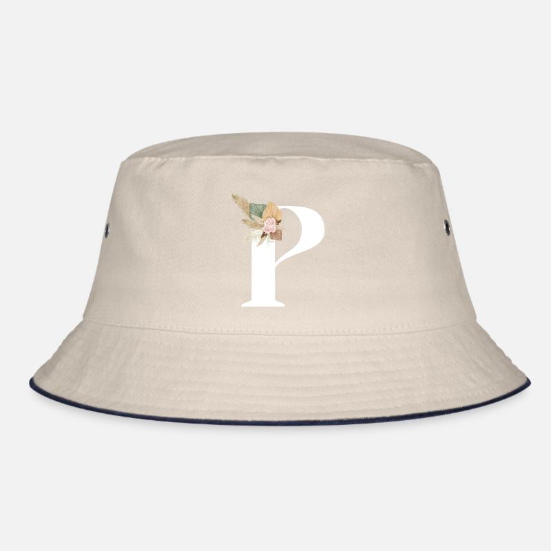 Buchstabe P blumig Bucket Hat