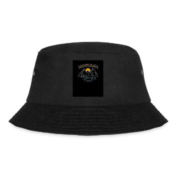 Montana Mountains Design für stolze Montaner - Bucket Hat - Schwarz - Vorne - Lela (165cm)