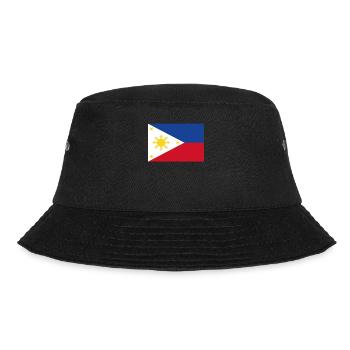 Offizielle philippinische Flagge Philippine Country Pride - Bucket Hat - Schwarz - Vorne - Lela (165cm)