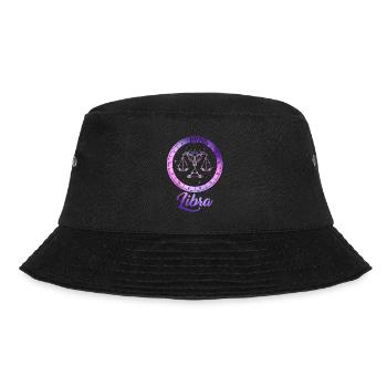 Waage Sternzeichen Geschenk Waage - Bucket Hat - Schwarz - Vorne - Lela (165cm)