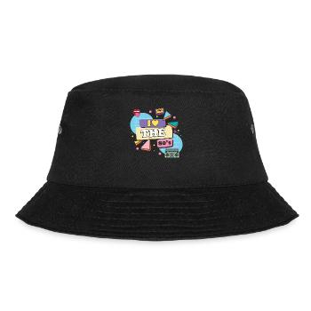 80s Retro - Bucket Hat - black - Front - Lela (165cm)