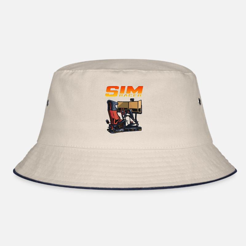 Sim Racer Driving Simulator Driver Gamer Bucket Hat