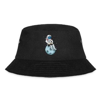Bongo Trommel Musikinstrument Astronaut Bongos - Bucket Hat - Schwarz - Vorne - Lela (165cm)