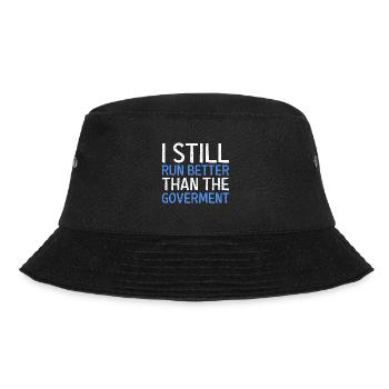 I still run better than the funny one - Bucket Hat - black - Front - Lela (165cm)