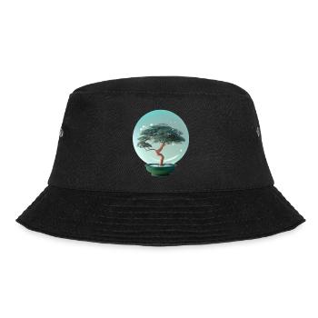 Bonsai 2, digital Art - Bucket Hat - Schwarz - Vorne - Lela (165cm)
