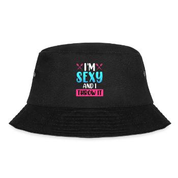 Frauen Darts Damen Dartpfeile Zubehör Dart - Bucket Hat - Schwarz - Vorne - Lela (165cm)