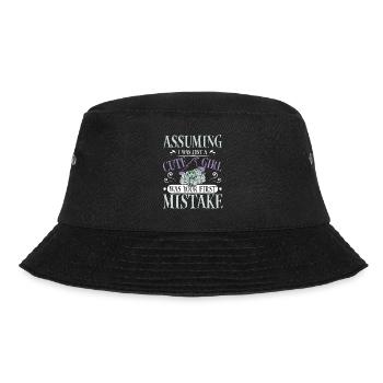 cute girl halloween saying - Bucket Hat - Schwarz - Vorne - Lela (165cm)