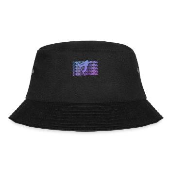 Retro Vintage Classic Snowboarding Snowboard - Bucket Hat - Schwarz - Vorne - Lela (165cm)