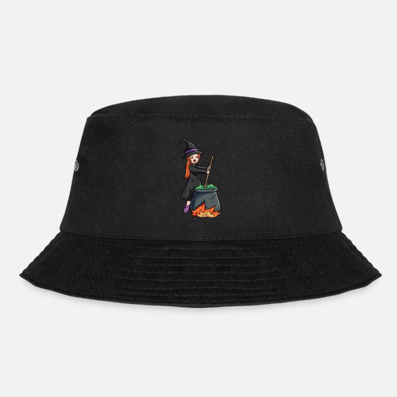 Hexe Kessel - Bucket Hat - Schwarz