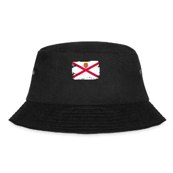 Official Jersey Flag Jerseian Country Pride - Bucket Hat - black - Front - Lela (165cm)