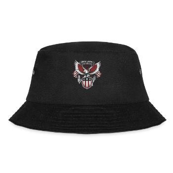 Amerikanischer Flagge USA United States Of America - Bucket Hat - Schwarz - Vorne - Lela (165cm)