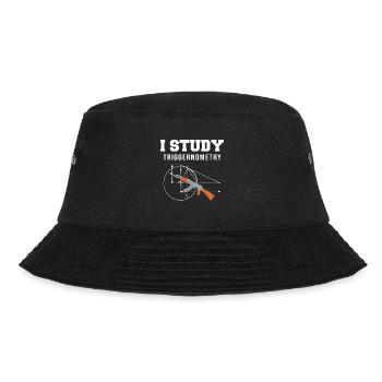 I Study Triggernometry - Gun Lover Shooting Range - Bucket Hat - Schwarz - Vorne - Lela (165cm)