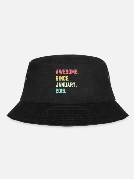 Awesome since January 2019 - Bucket Hat - black