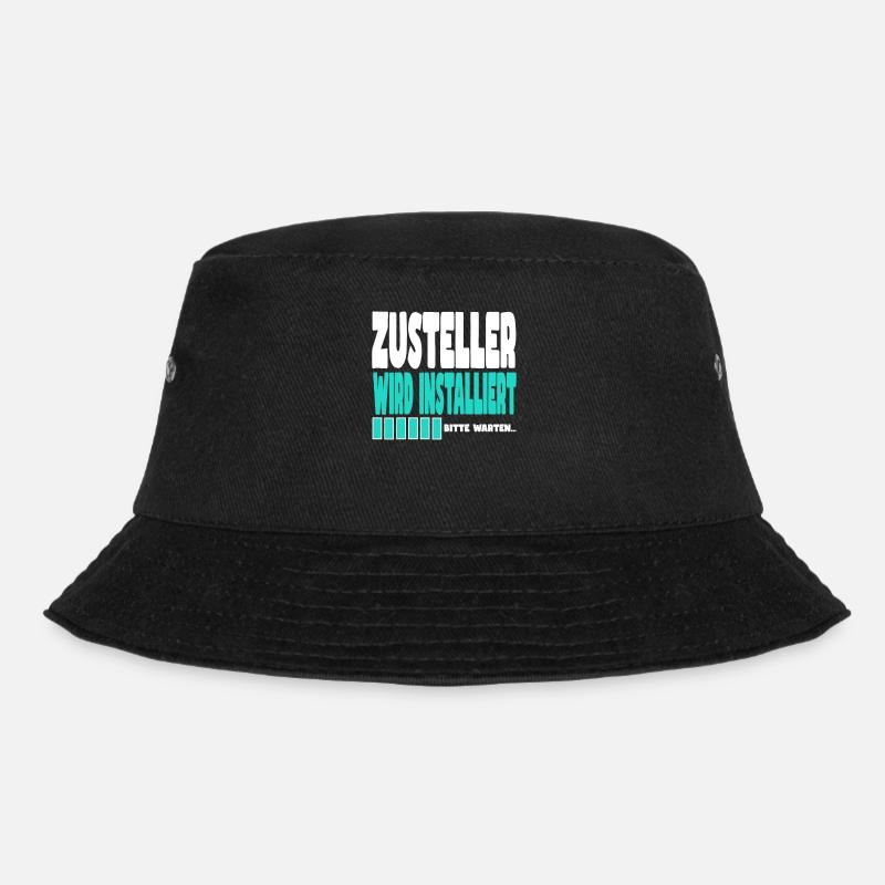 Zusteller wird installiert - Bucket Hat - Schwarz