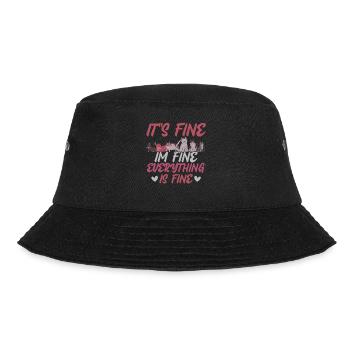 funny cat - Bucket Hat - Schwarz - Vorne - Lela (165cm)