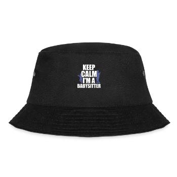 Babysitter Geschenk Babysitting Bester Babysitter - Bucket Hat - Schwarz - Vorne - Lela (165cm)
