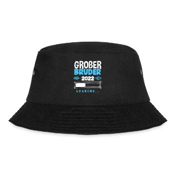 Nachwuchs Sohn Großer Bruder 2022 - Bucket Hat - Schwarz - Vorne - Lela (165cm)
