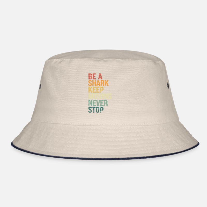 Sei Ein Hai, Bleib In Bewegung Bucket Hat