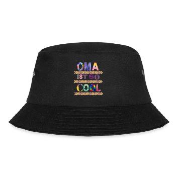 Ist so super wenn man die coolste Oma der Welt hat - Bucket Hat - Schwarz - Vorne - Lela (165cm)