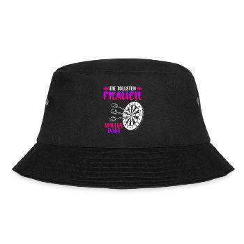 Frauen Darts Damen Dart Pfeile Zubehör Dart - Bucket Hat - Schwarz - Vorne - Lela (165cm)