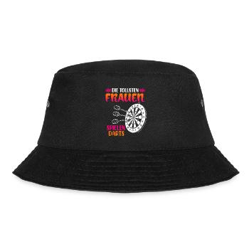 Frauen Darts Damen Dart Pfeile Zubehör Dart - Bucket Hat - Schwarz - Vorne - Lela (165cm)