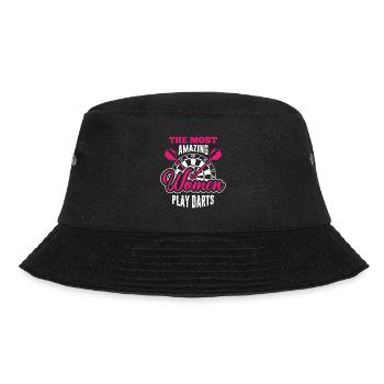 Great Women Play Darts Ladies Darts Accessories Darts - Bucket Hat - black - Front - Lela (165cm)